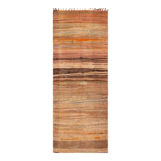 Nazmiyal Collection Rust Earth Tones Vintage Moroccan Kilim Rug For Sale