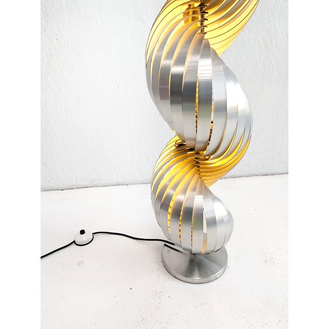 1970s Spiral Floor Lamp by Henri Mathieu, 1970s For Sale - Image 5 of 6