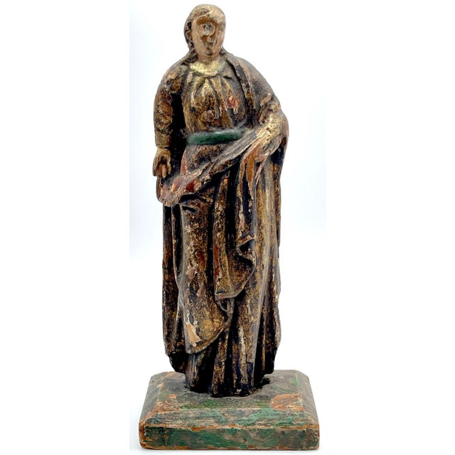 18th Century Italian Baroque Santos Figure Italy, 18th century or older An exquisite 18th-century Italian Baroque Santos...