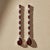 Garnet Long Drop Earrings, Silver, Gold, Pair For Sale - Image 6 of 8