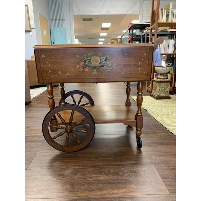 Circa 1950s Vintage Heywood Wakefield Tea Cart Chairish