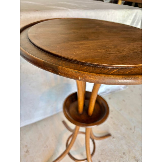 Early 20th Century French Thonet Style Bentwood Side Table For Sale - Image 9 of 12