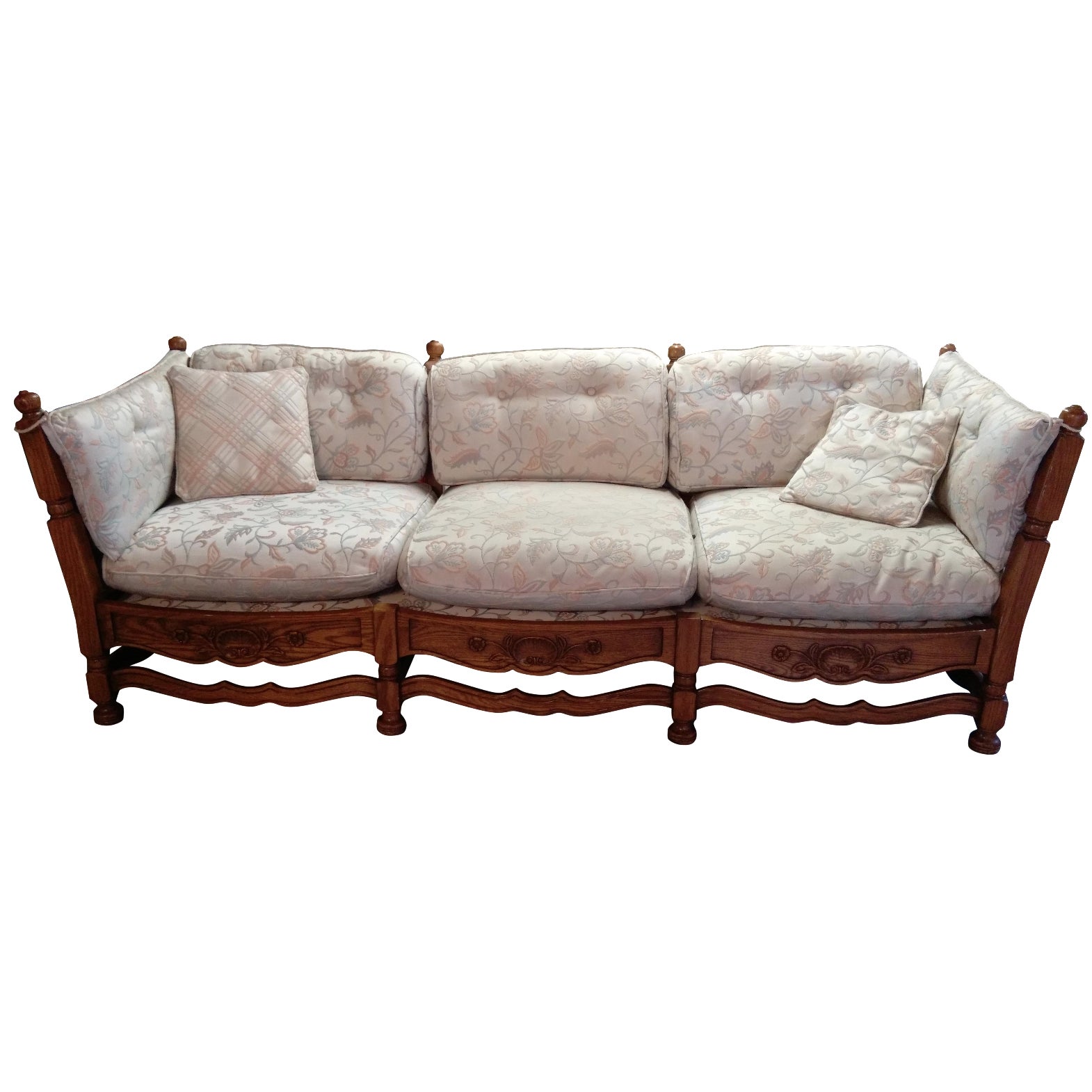 1930s Jamestown Lounge Feudal Oak Sofa Chairish