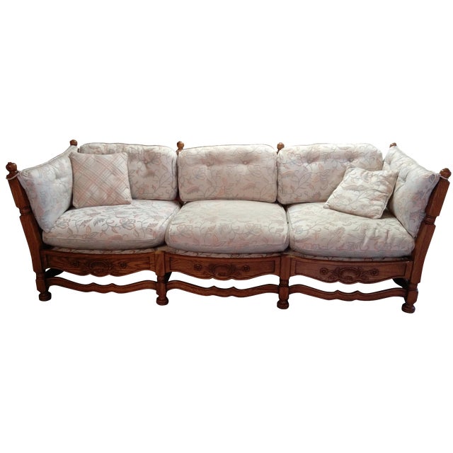 1930s Jamestown Lounge Feudal Oak Sofa Chairish