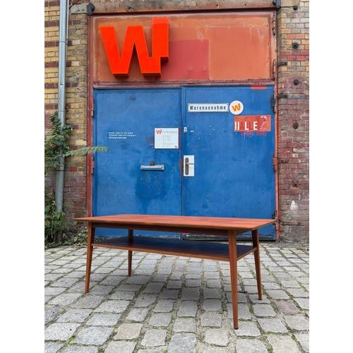 Teak Coffee Table with Shelf, Denmark For Sale - Image 11 of 11