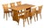Göran Malmvall, Dining Table and Six Chairs, Pine, Sweden, 1970s For Sale