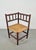 Arts and Craft Style Bobbin Corner Chair in Oak with Rush Seat, 1950s For Sale - Image 6 of 8