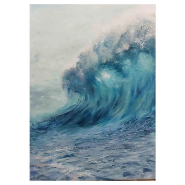 Elena Mardashova, Wave, Oil on Canvas, 2020 For Sale