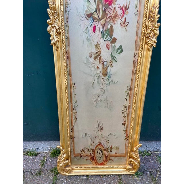Gold 1960s French Louis XVI Gold Beech Floral Wall Art For Sale - Image 8 of 10