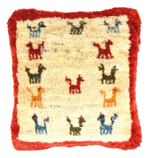 Fine Hand Knotted Persian Gabbeh Pillow