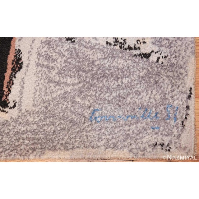 Late 20th Century Nazmiyal Collection Vintage Scandinavian Corneille Art Rug For Sale - Image 5 of 11