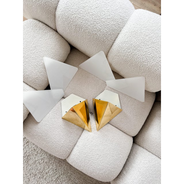 Geometric Model 8032 Wall Sconces by J. T. Kalmár, Austria, 1970s, Set of 2 For Sale - Image 17 of 18