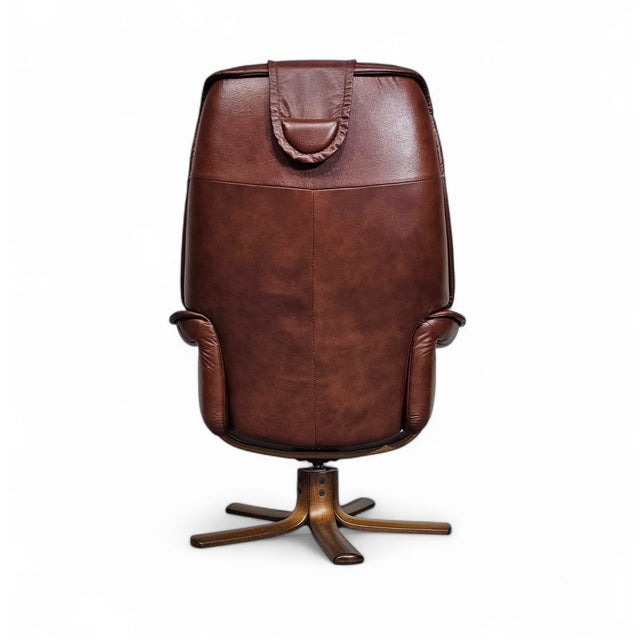 Set of Lounge Chair and Ottoman from Hjellegjerde Møbel, Sweden, 1980s For Sale - Image 12 of 14