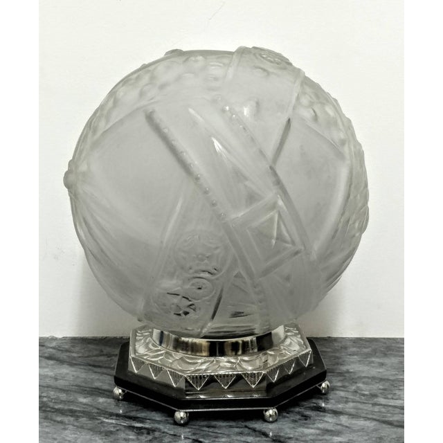 Early 20th Century French Art Deco Table Lamps Signed by Muller Freres - a Pair For Sale - Image 5 of 7