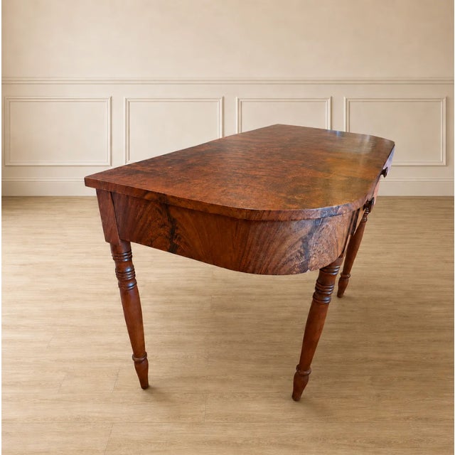 Traditional Late 19th Century Walnut Single Drawer Desk For Sale - Image 3 of 5