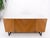 Walnut 4 Doors Credenza Marble Carrara Top Bracket Leg Mint For Sale - Image 11 of 18