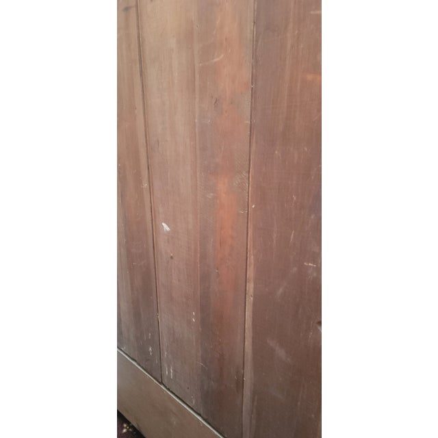 Antique Art Nouveau Victorian Walnut Armoire With Mirror For Sale In San Diego - Image 6 of 8