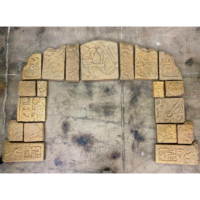 1920s 1920s Mayan Malibu Tile Fireplace Surround For Sale - Image 5 of 5