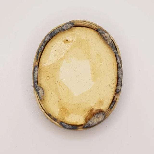 Gilt Grand Tour Plaster Intaglio With Bust of a Man - 19th Century For Sale - Image 4 of 4