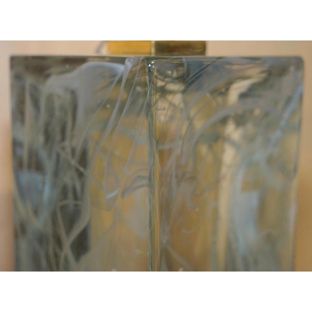 Vintage Murano Glass and Marbled Table Lamps, Set of 2 For Sale - Image 17 of 18
