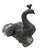Add timeless grandeur and vintage character to your space with this solid cast iron peacock statue. Crafted with...