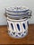 Late 20th Century Late 20th Century Hand Painted Blue and White Delft Style Canister With Latch Lid For Sale - Image 5 of 8