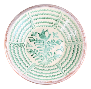 Large Spanish Fajalauza Ceramic Bowl