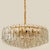 Gilt Brass & Glass Palazzo Pendant Light attributed to J. T. Kalmar for Kalmar, Austria, 1970s For Sale - Image 12 of 18