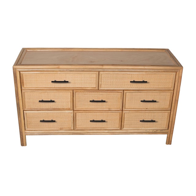 Not Yet Made - Made To Order Bermuda Eight-Drawer Dresser - Natural For Sale - Image 5 of 11