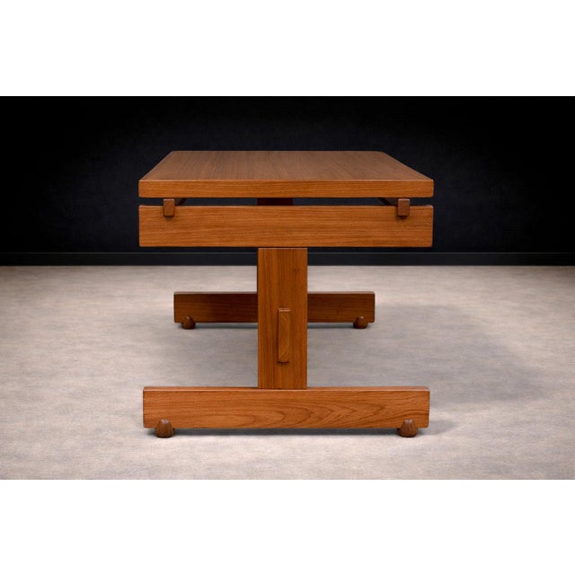 Sergio Rodrigues “Cuiaba” Dining Table in Hardwood, Sergio Rodrigues, 1970s For Sale - Image 4 of 8