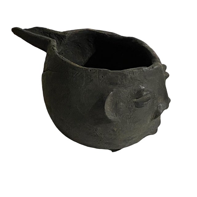 1980s 1980s Old Kuba Wooden Cup Figural Head For Sale - Image 5 of 10