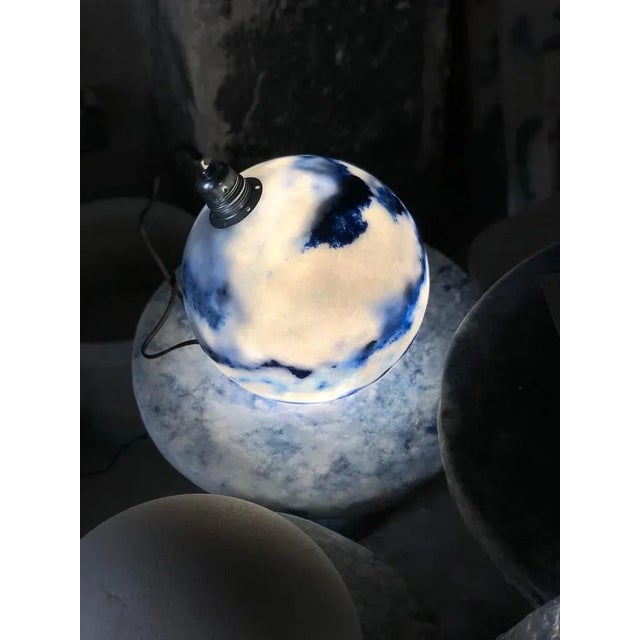 Green Small Eclipse Lamp by Roxane Lahidji For Sale - Image 8 of 12