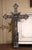 Late 19th Century 19th Century French Gothic Revival Polished Cast Iron Sacred Heart Altar Cross For Sale - Image 5 of 7