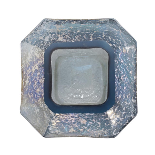 2020s Lonsdale Iridescent Low Glass Vase For Sale - Image 5 of 11