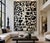 Impressive black & white abstract painting by Christopher (Cyrstofer) Shoemaker (American b. 1969). This acrylic on canvas...