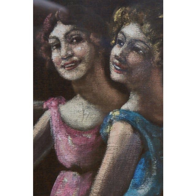 Early 20th Century "Dance of Apollo with Muses" Grand Tour Figurative Oil Painting, Framed For Sale - Image 12 of 13