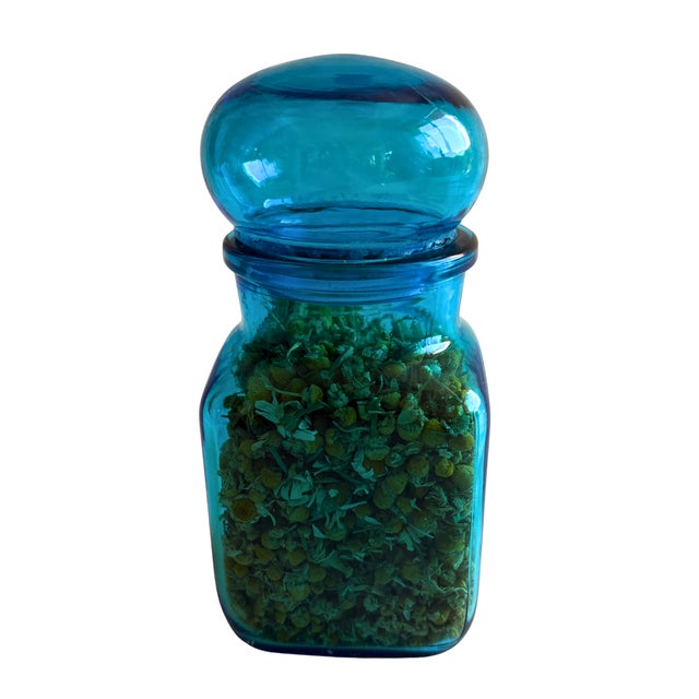 Belgian Cobalt Blue Apothecary Jars, 1920s, Set of 2 For Sale - Image 9 of 10