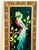 1950s Vintage Mexican Folk Art Original Feather Bird Mixed Media Painting. For Sale - Image 6 of 10