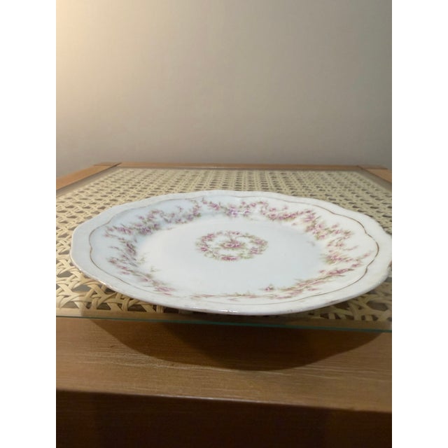 Traditional Early 20th Century z.s. & Co. Bavaria 'Orleans' Pattern Porcelain Plate Set With Dinner and Bread Plates For Sale - Image 3 of 8