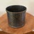 Metal Vintage Chinoiserie Palm Beach Style Pewter W/Brass Overlay Ornamentation Jardiniere Hong Kong For Sale - Image 7 of 12