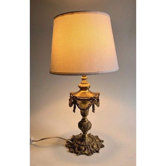 Early 20th Century Belgian Bronze Lamp in the Neoclassical Style (Circa 1910–1920) For Sale - Image 10 of 13