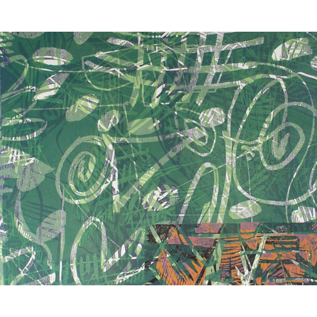 Paper 2006 Abstract Monoprint by Ed Funk For Sale - Image 7 of 9