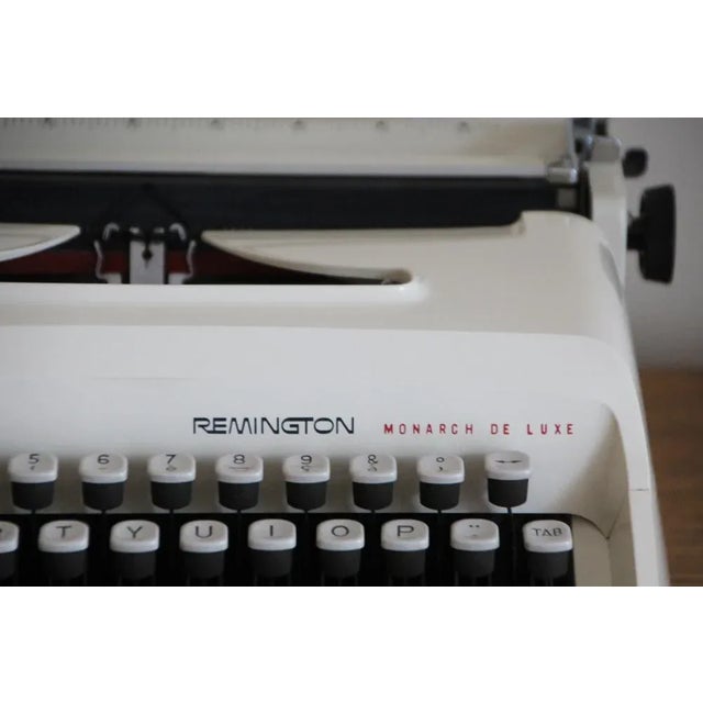 Black De Luxe Monarch Typewriter from Remington, 1970s For Sale - Image 8 of 11