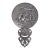 Hans Jensen Denmark Small Vanity Hand Mirror Beveled Silver Plate 4725b For Sale