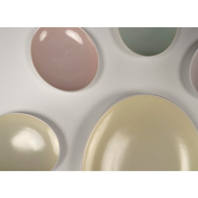 Mid-Century Modern Pastel Porcelain Cabaret Set by Hubert Griemert for Fürstenberg, 1950s, Set of 6 For Sale - Image 9 of 12