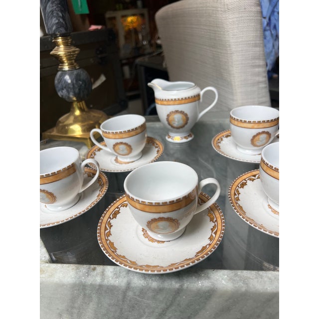 Vintage Bavarian Design Tea Set - Set of 11 For Sale - Image 4 of 6