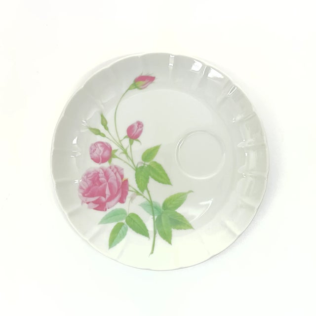 Vintage Soft Pink Floral Motif Wall Plate Curation - Group of 9 For Sale - Image 11 of 12