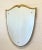 Gold Vintage Shield Mirror, 1960s For Sale - Image 8 of 11