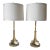 Mid Century Aged Brass Table Lamps by Hart Associates - A Pair For Sale