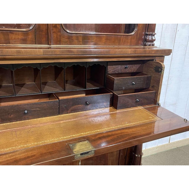 Victorian Mahogany Secretary Bookcase For Sale - Image 18 of 18